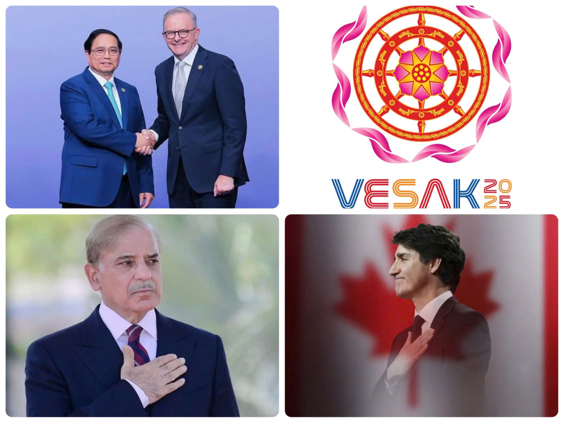 Thủ tướng Australia, Pakistan; Đảng Tự do Canada chúc mừng Vesak 2025