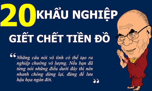 20 khẩu nghiệp cần tuyệt đối tránh