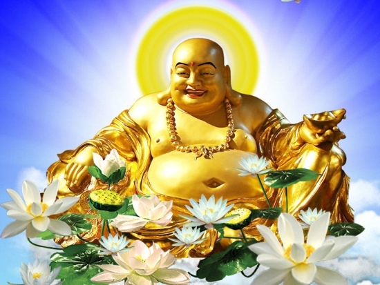 Không nên sử dụng tranh tượng Phật Di Lặc cầm vàng thỏi ?