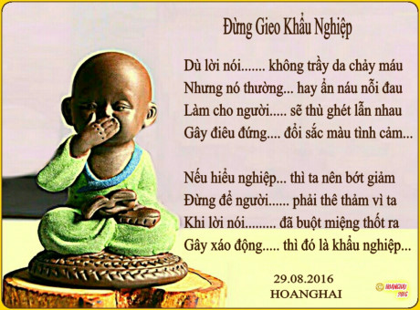 Những lời nói thất đức làm mất phước báu