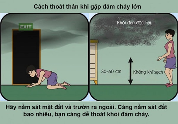TỰ CỨU KHI BỊ CHÁY Trong Hoả Hoạn !